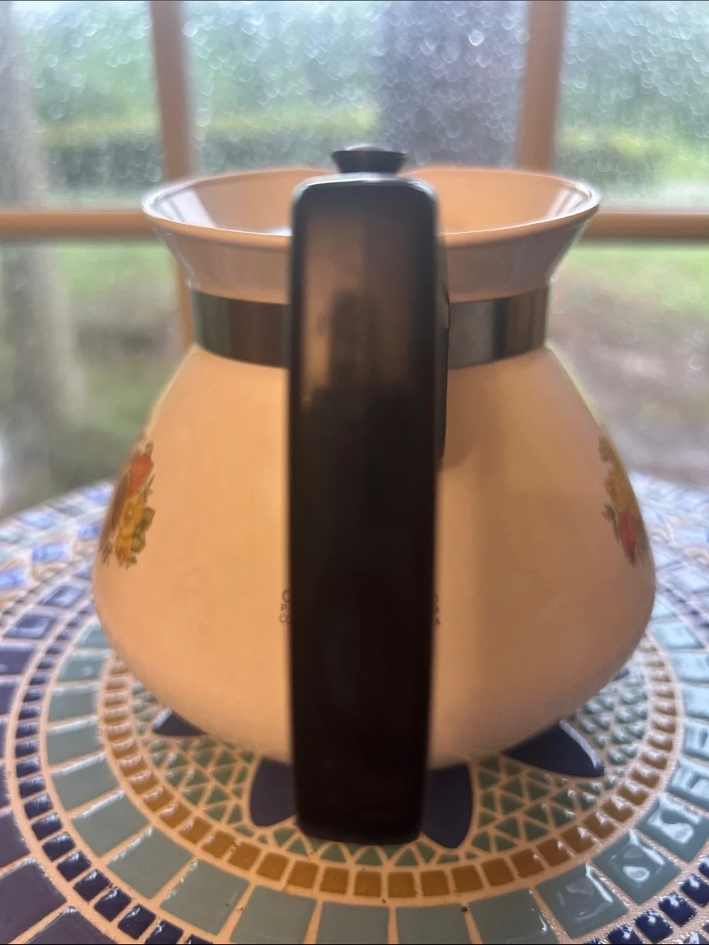 Corning Ware Spice of Life Le Thé Teapot, 6 Cup Coffee Pot P-104, 1970s